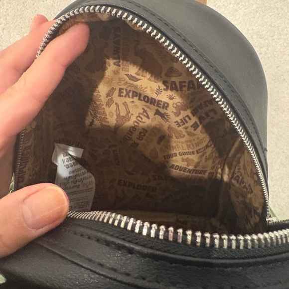 Disney Parks Loungefly Minnie Mouse Safari  Backpack - Mint Green and Brown - Picture 8 of 8